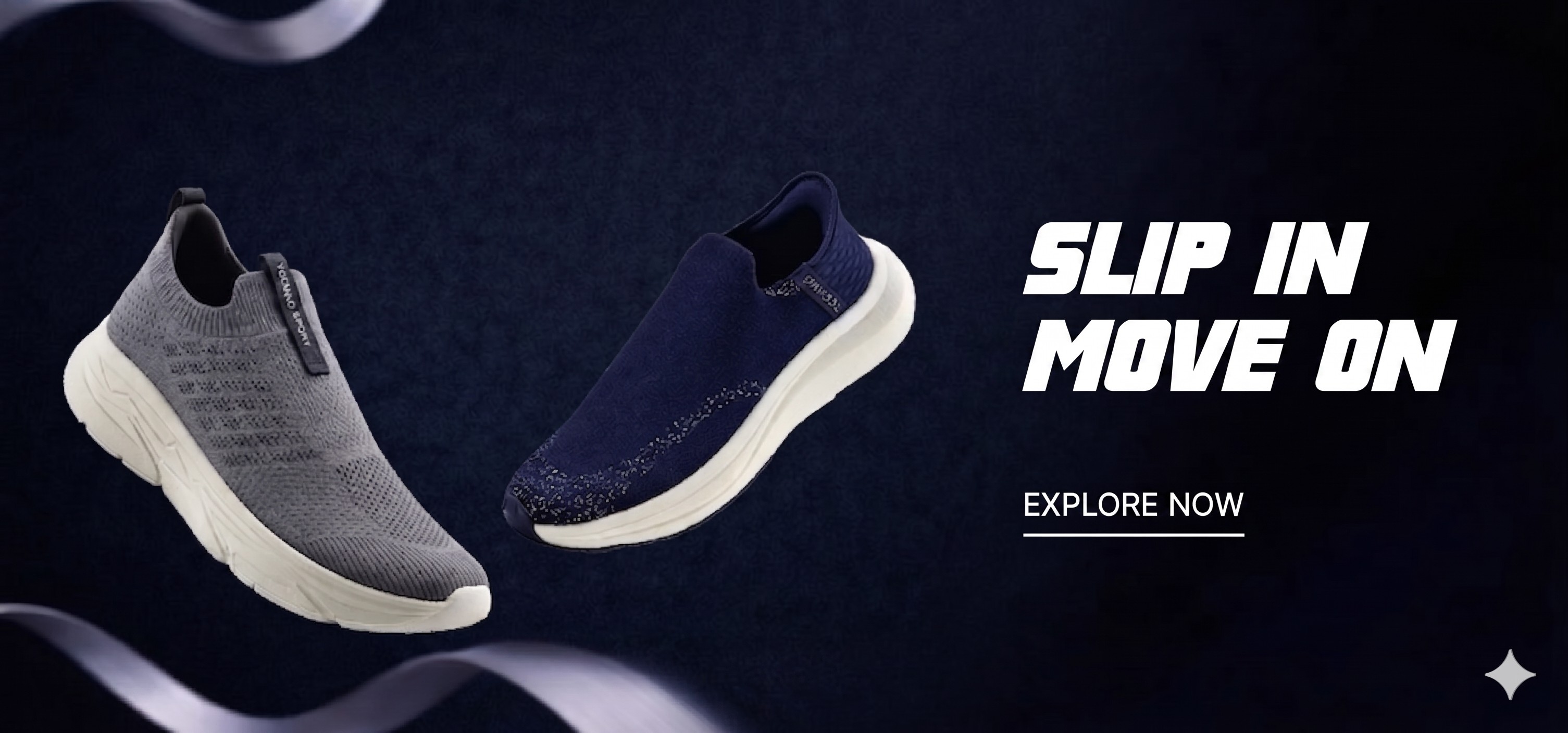 TENRUN slip in move on shoes banner